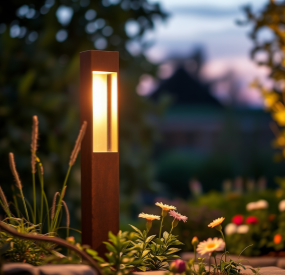 Corten Steel Garden Light